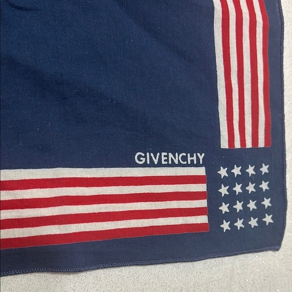 Vintage Givenchy Red, White, and Blue Striped Scarf - Picture 2 of 3